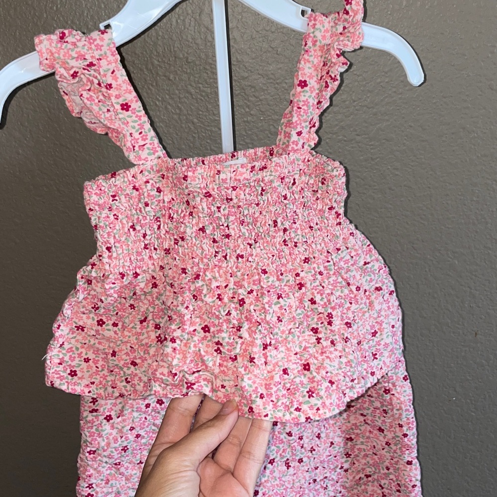 btween Pink and Red Floral matching suit - Picture 2 of 6